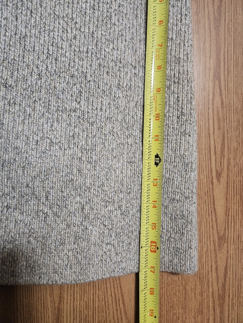 Zara Basic Wool Blend Knit Mini Skirt Mid Rise Tan Size Large Preppy Chic! - Picture 5 of 6